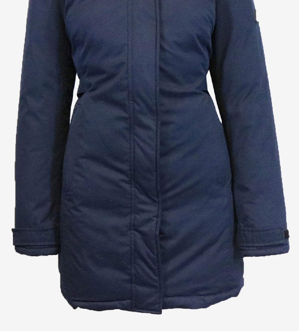 Galaxy By Harvic Women's Heavyweight Parka Jacket Blue Size Large