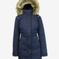 Galaxy By Harvic Women's Heavyweight Parka Jacket Blue Size Large