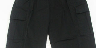 Galaxy Men's Drawstring Stretch Cargo Pants Black Size XX-Large
