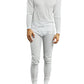GBH Women's 2 Piece Lightweight Thermal Set of Both Thermal Top and Bottom White Size M
