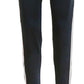 Galaxy By Harvic Women's Striped Track Joggers Gray Size X-Large