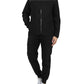 Galaxy by Harvic Women's 2 Piece Polar Fleece Sweater Jacket & Jogger Sweatpants Set Black Size Small