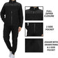 Galaxy by Harvic Women's 2 Piece Polar Fleece Sweater Jacket & Jogger Sweatpants Set Black Size Small