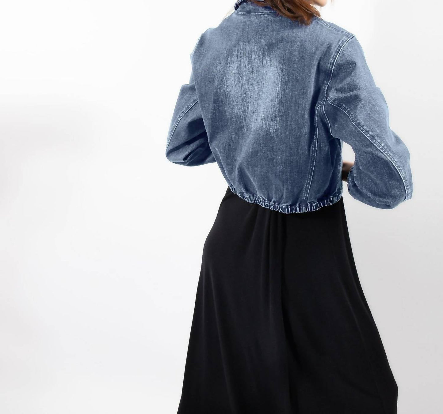 Recollection Brand - Cropped Denim Blazer
