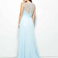 Mac Duggal - Rhinestone Ball Gown with Side Slit