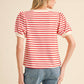Jodifl - Alex Striped Balloon Sleeve Top