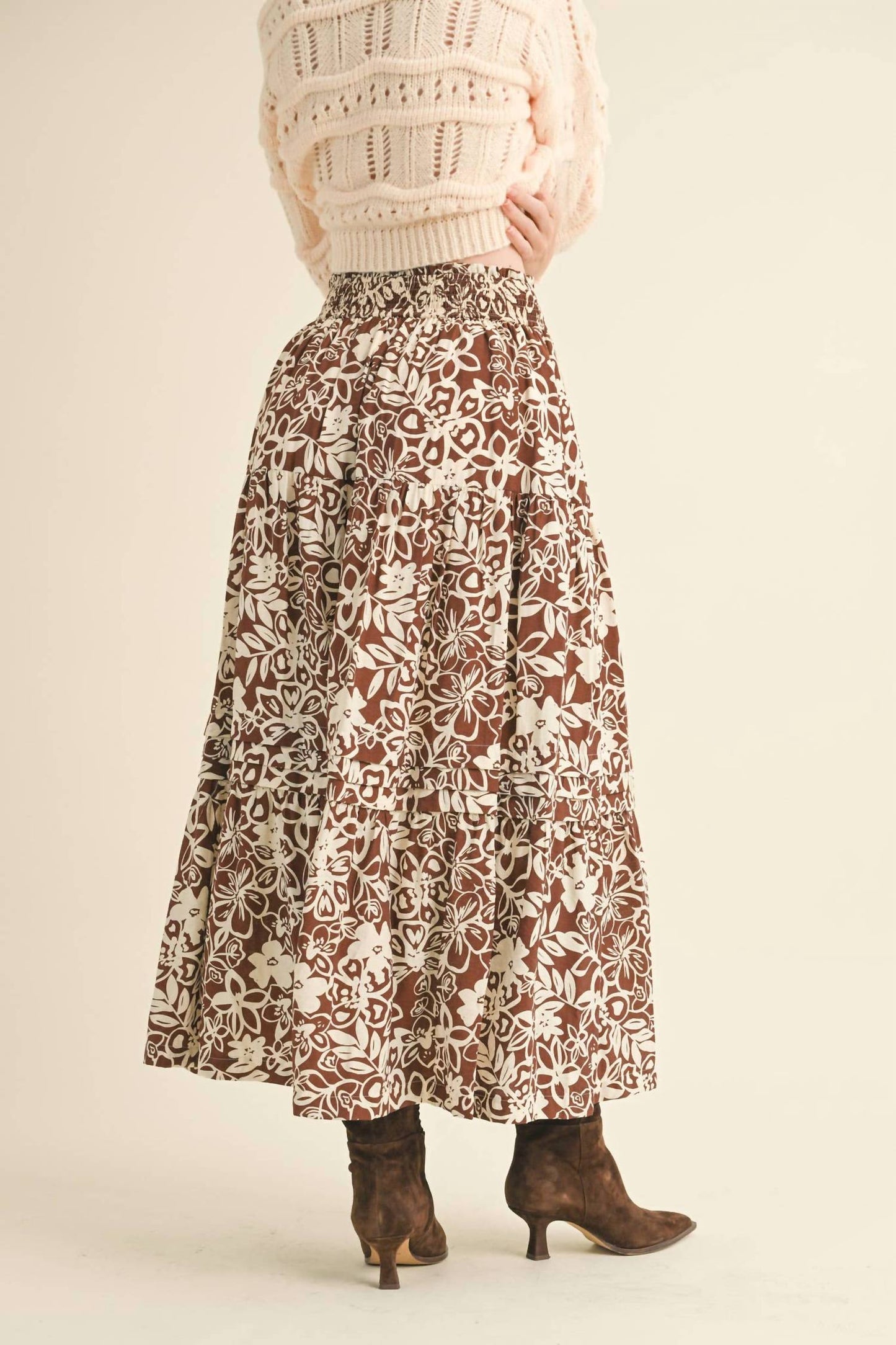 &Merci - Floral Midi Skirt