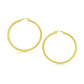 10k Yellow Gold Polished Hoop Earrings (30 mm)