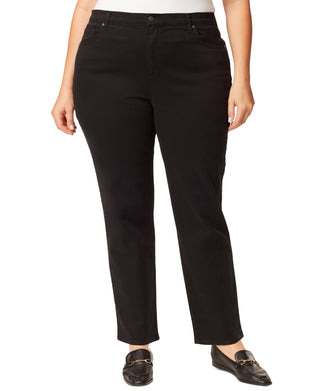Gloria Vanderbilt Women's Amanda Jeans Black Size 22W