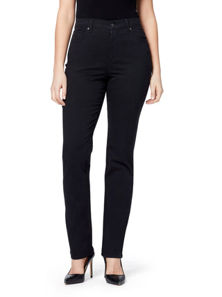 Gloria Vanderbilt Women's Amanda Classic Straight Jeans Black Size 14