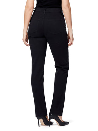 Gloria Vanderbilt Women's Amanda Classic Straight Jeans Black Size 14