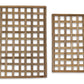 Natural Woven Wood Wall Hanging (Set of 4)