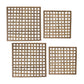 Natural Woven Wood Wall Hanging (Set of 4)