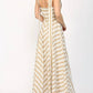 Fate - Two Tone Stripe Long Strap Detailed Maxi Dress