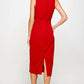 2 Hearts Apparel - Mock Neck Midi Dress