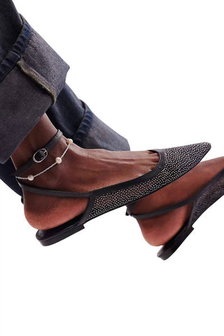 Free People - Women's Sheer Glitter Jules Flats