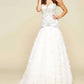 Mac Duggal - Ruffled Rhinestone Embellished Gown