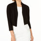 Calvin Klein Women's Long Sleeve Cropped Cardigan Black Size Large