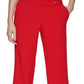 Calvin Klein Women's Tab Waist Pants Red Size 14 Petite