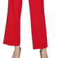 Calvin Klein Women's Tab Waist Pants Red Size 14 Petite