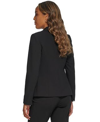 Calvin Klein Women's One Button Blazer Black Size 14