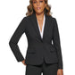 Calvin Klein Women's One Button Blazer Black Size 10
