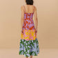 Farm Rio - Mixed Tropical Swing Sleeveless Midi Dress