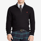 Polo Ralph Lauren Men's Textured Quarter Zip Sweater Black Size X-Large