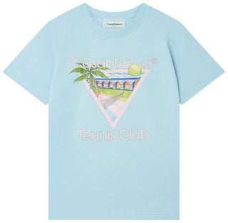 Casablanca - Men's Tennis Club Icon Screen Printed T-shirt