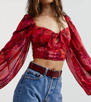 For Love & Lemons - TRISHA CROP TOP