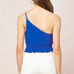 Entro - One Shoulder Crop Top