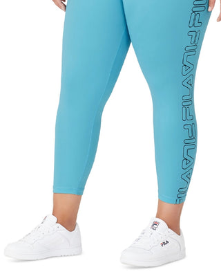 Fila Women's Logo 7/8 Leggings Blue Size 4X