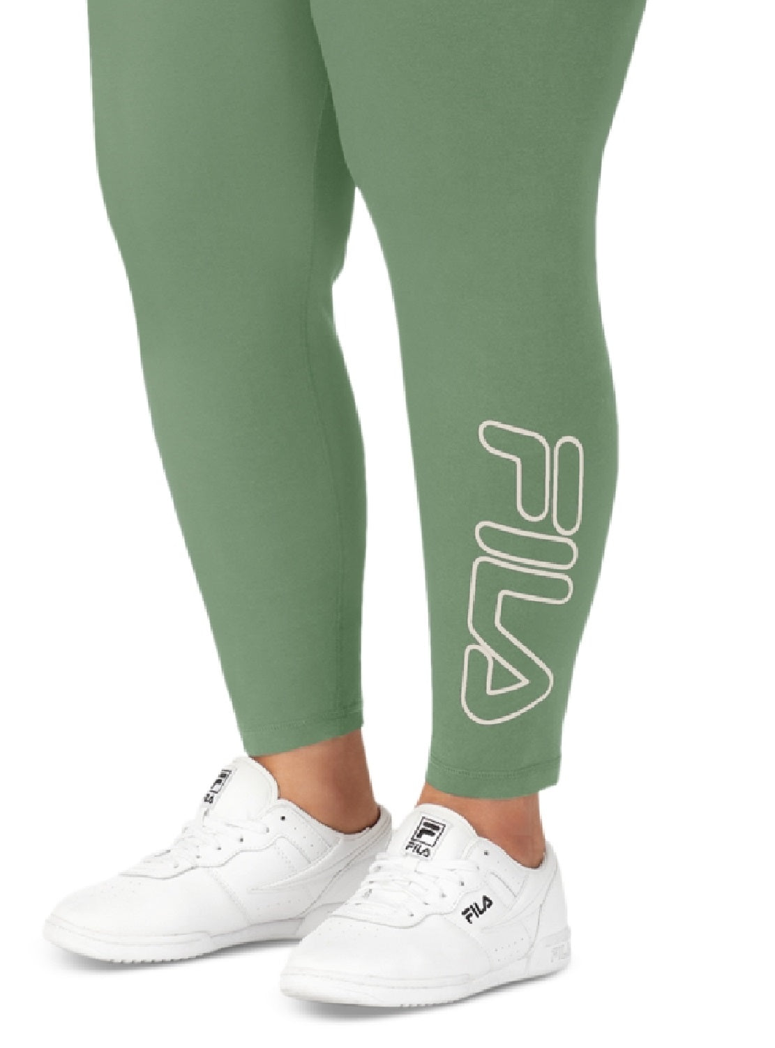 Fila Women's Strut Mid Rise Logo 7/8 Leggings Green