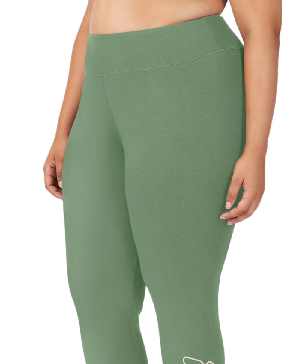 Fila Women's Strut Mid Rise Logo 7/8 Leggings Green