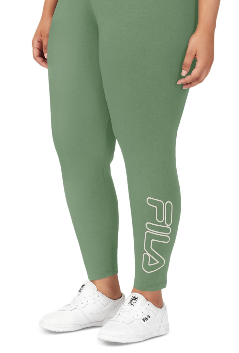 Fila Women's Strut Mid Rise Logo 7/8 Leggings Green