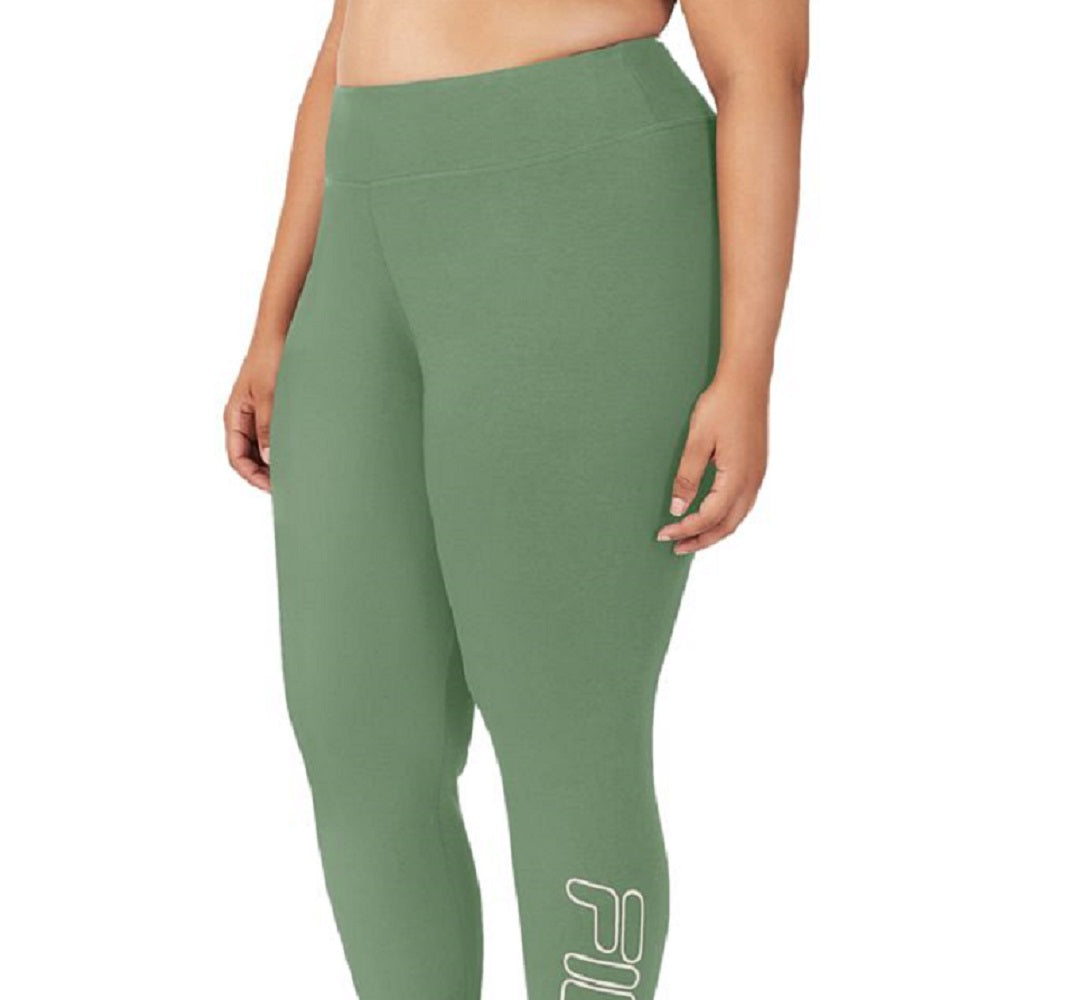Fila Women's Strut Mid Rise Logo 7/8 Leggings Green