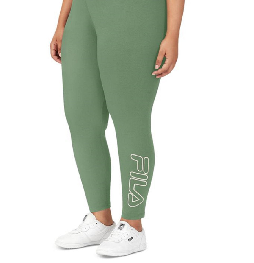 Fila Women's Strut Mid Rise Logo 7/8 Leggings Green