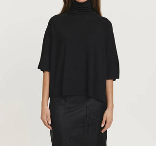 Psophia - Short Sleeve Turtleneck/Poncho