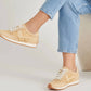 Dolce Vita - Women's Raffia Retro Jogger Sneakers