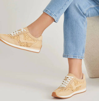 Dolce Vita - Women's Raffia Retro Jogger Sneakers