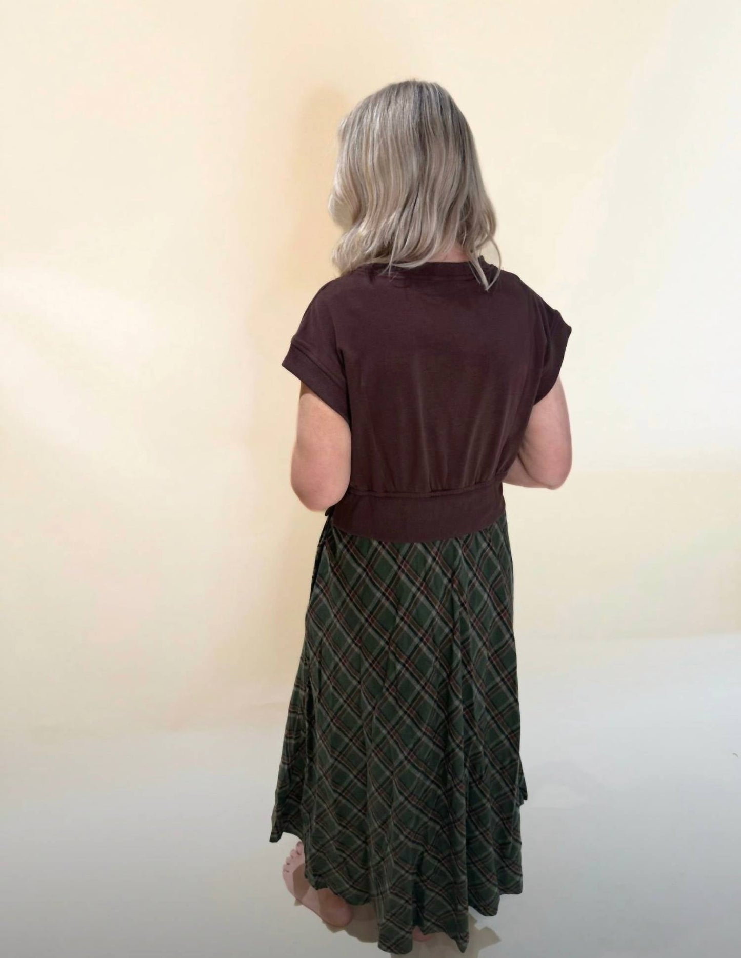 &Merci - Gracyn Mixed Media Midi Dress