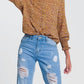 124 Voltaire - Silky Mock Neck Top