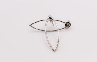 Silver Eye-Shaped Earrings – Elegant Sterling Silver Jewelry for Women