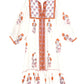 M.A.B.E. - Cadi Print Gathered Dress