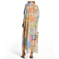 Johnny Was - Bella Cape Sleeve Lace Up Maxi Kaftan Dress
