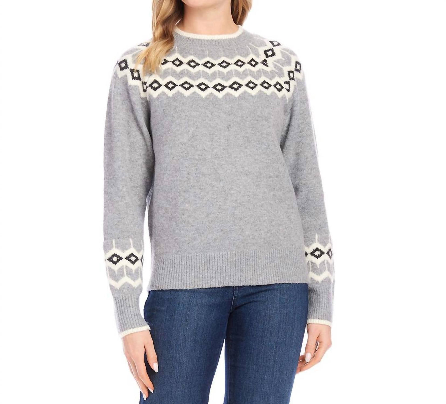 Karen Kane - Jacquard Knit Sweater