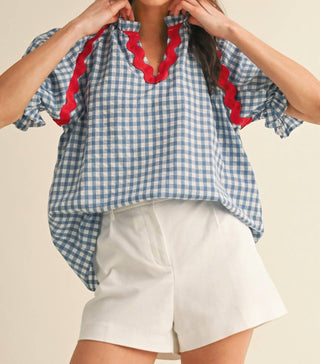 Anniewear - Firecracker Gingham Top