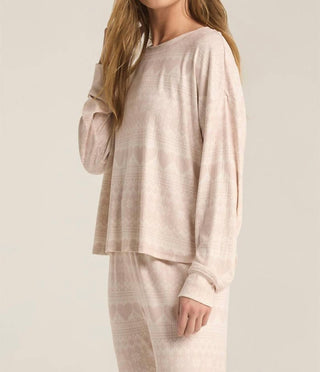 Z Supply - Fairisle Heart Long Sleeve Top