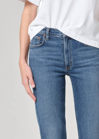 Agolde - Kye Mid Rise Straight Crop Jeans