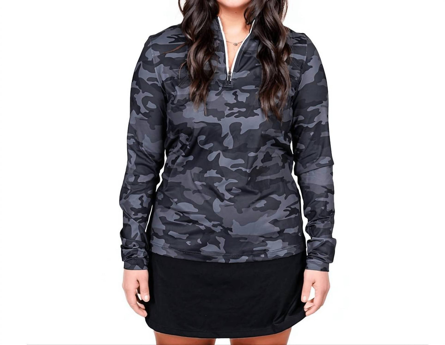 2Putt - Women's Camo Q-zip Pullover